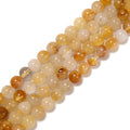 Golden Healer Quartz Round Beads Size 15.5'' Strand: 8mm