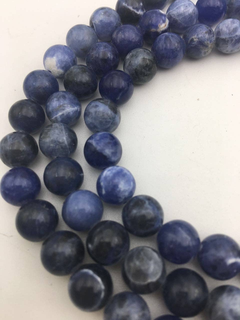 Sodalite Round Beads 15.5" Strand: 8mm