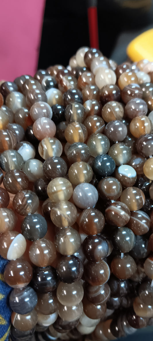 Beads: Brown Agate