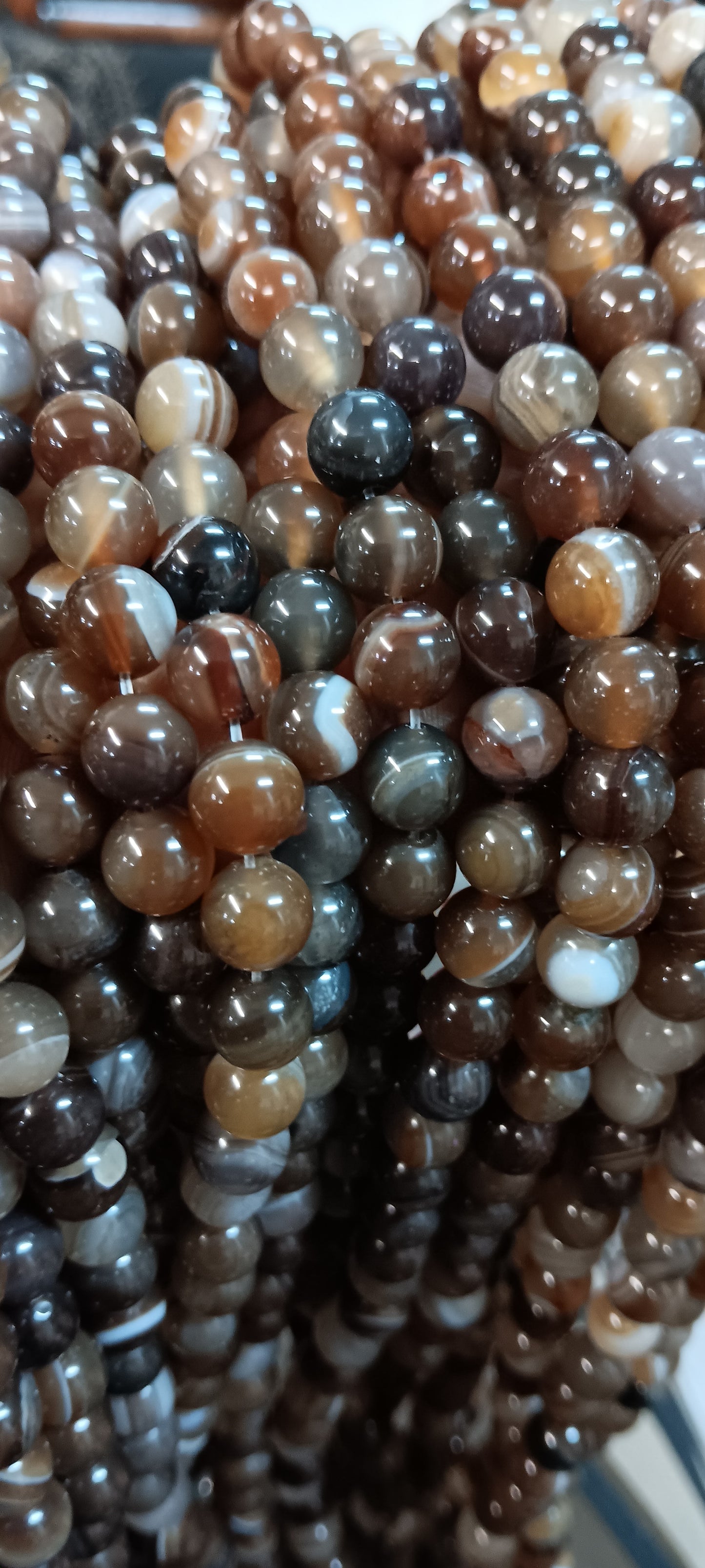 Beads: Brown Agate