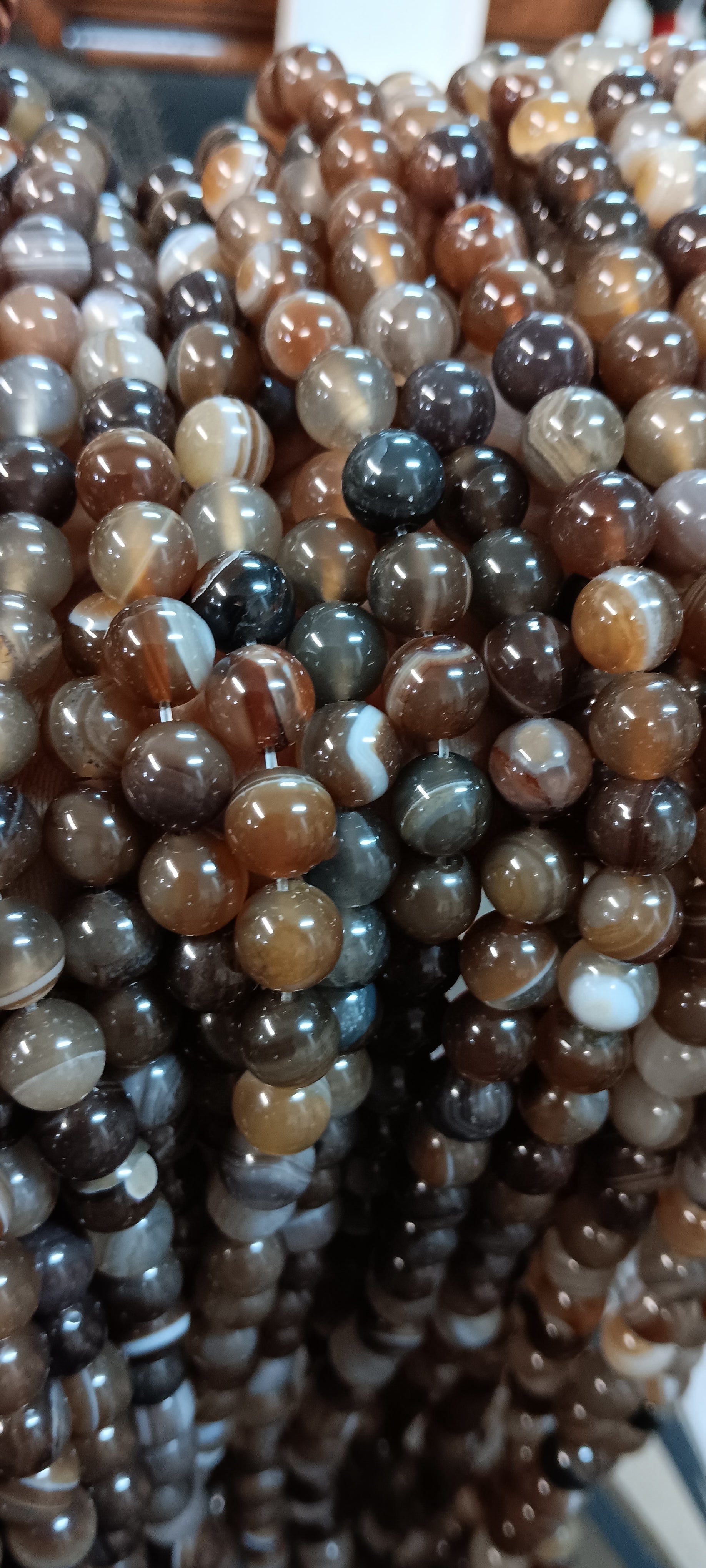 Beads: Brown Agate