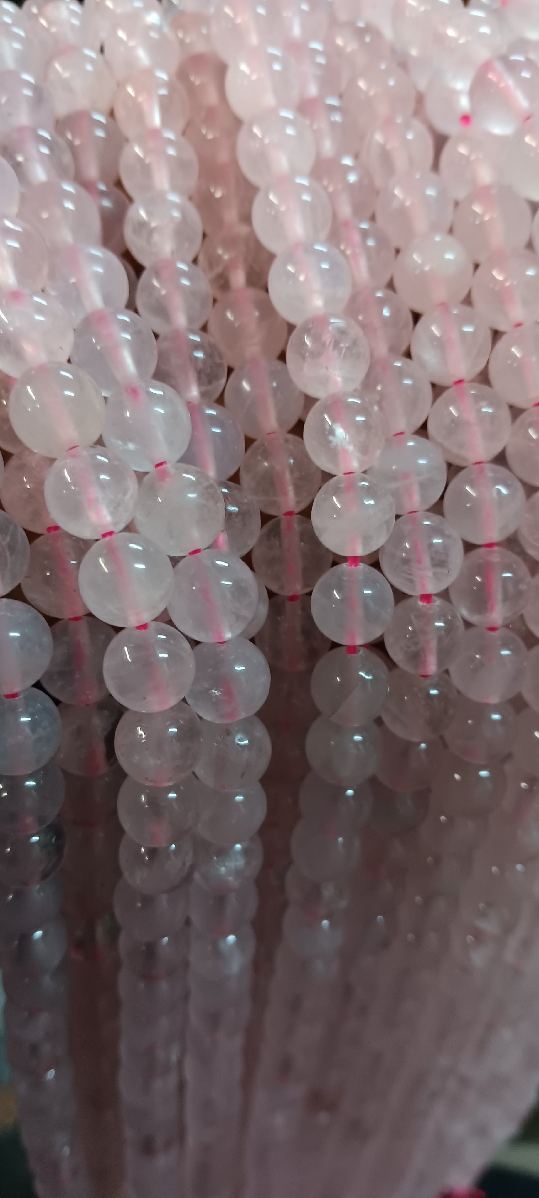 Beads:  Rose Quartz 8mm