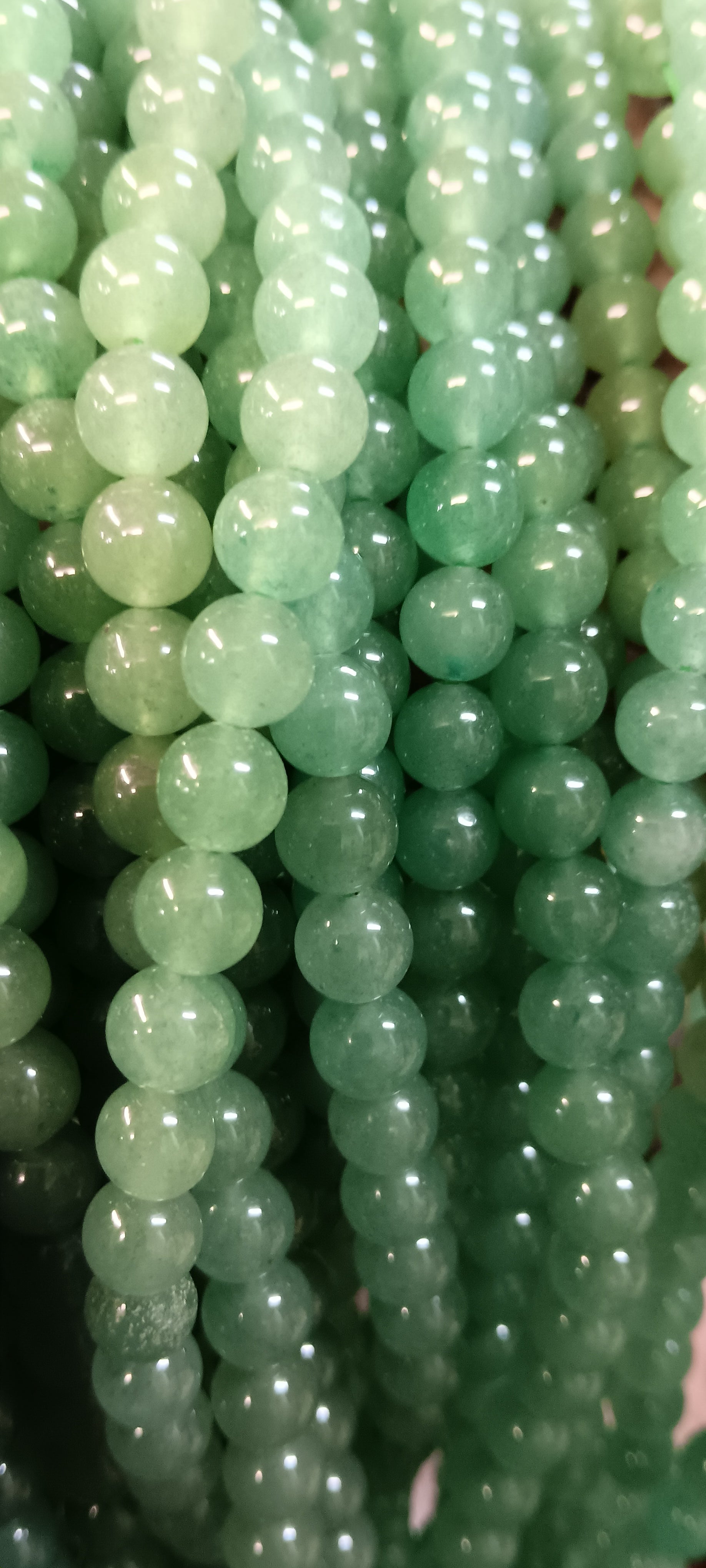 Beads:  Aventurine 8mm