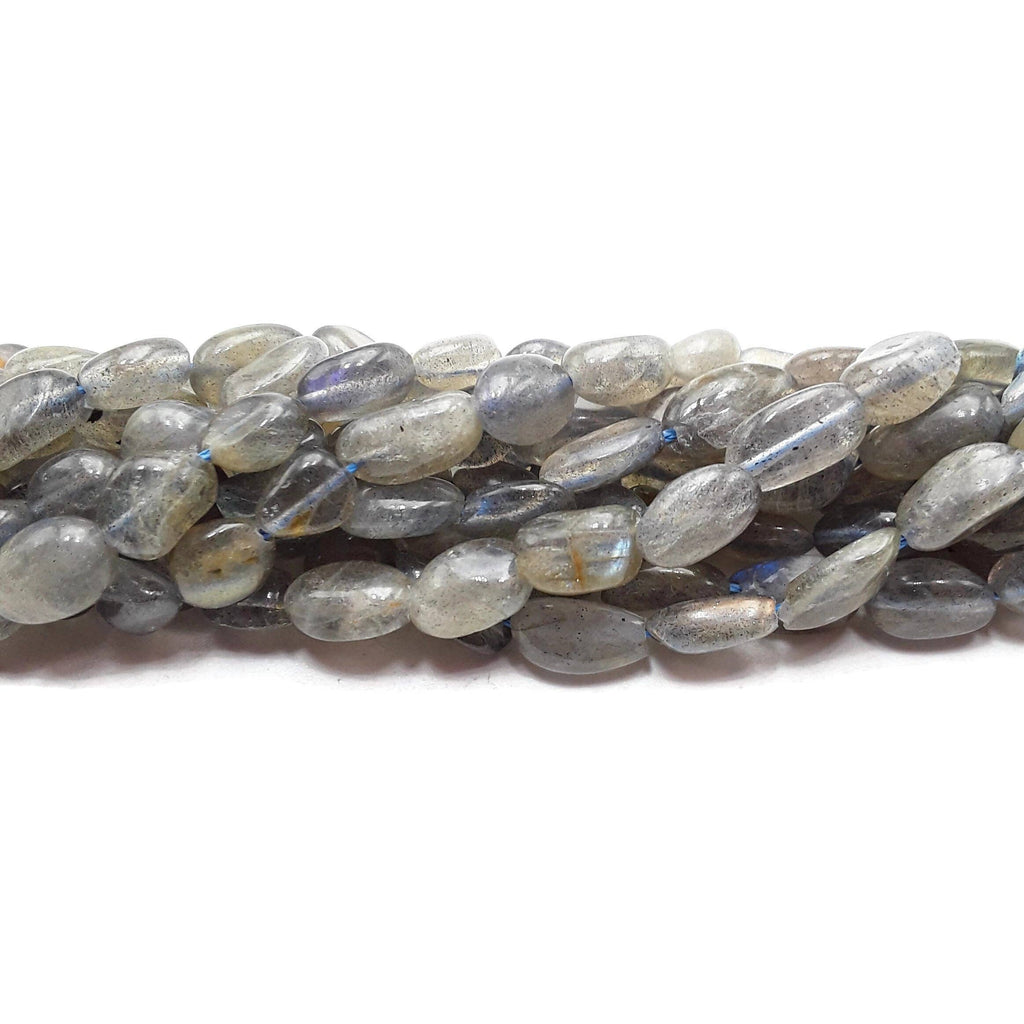 Labradorite Pebble Nugget Beads Size Approx 6-8mm 15.5" Strand