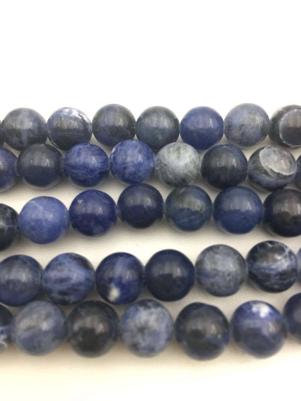 Sodalite Round Beads 15.5" Strand: 8mm