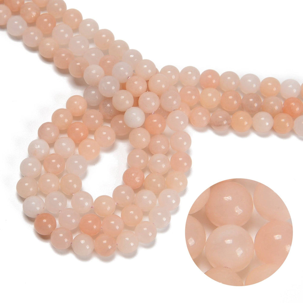 Pink Aventurine Round Beads  15.5" Strand: 8mm