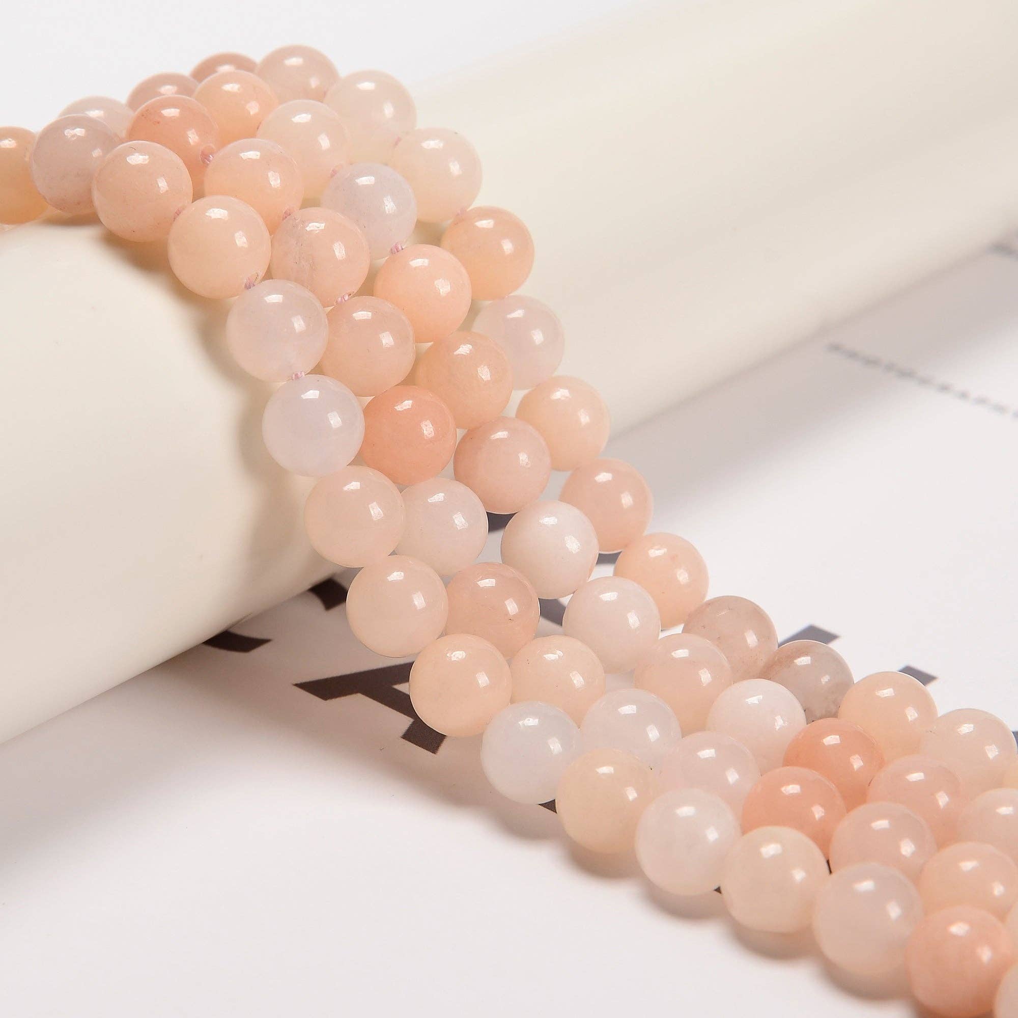 Pink Aventurine Round Beads  15.5" Strand: 8mm