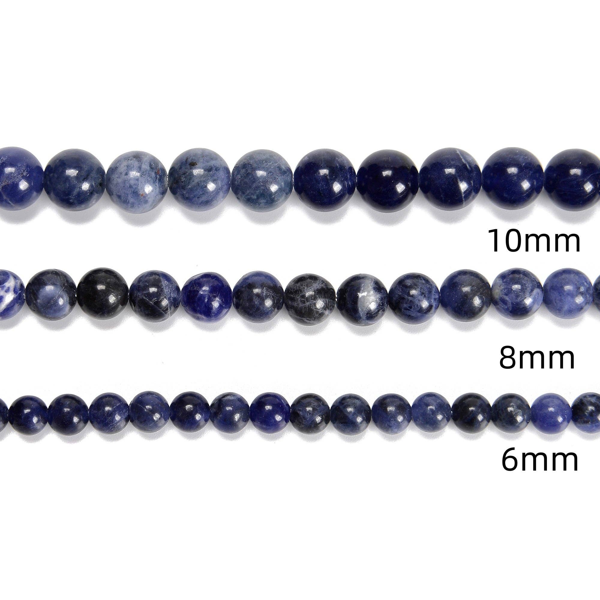 Sodalite Round Beads 15.5" Strand: 8mm