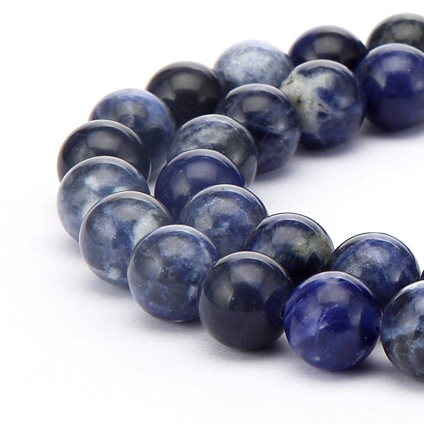 Sodalite Round Beads 15.5" Strand: 8mm