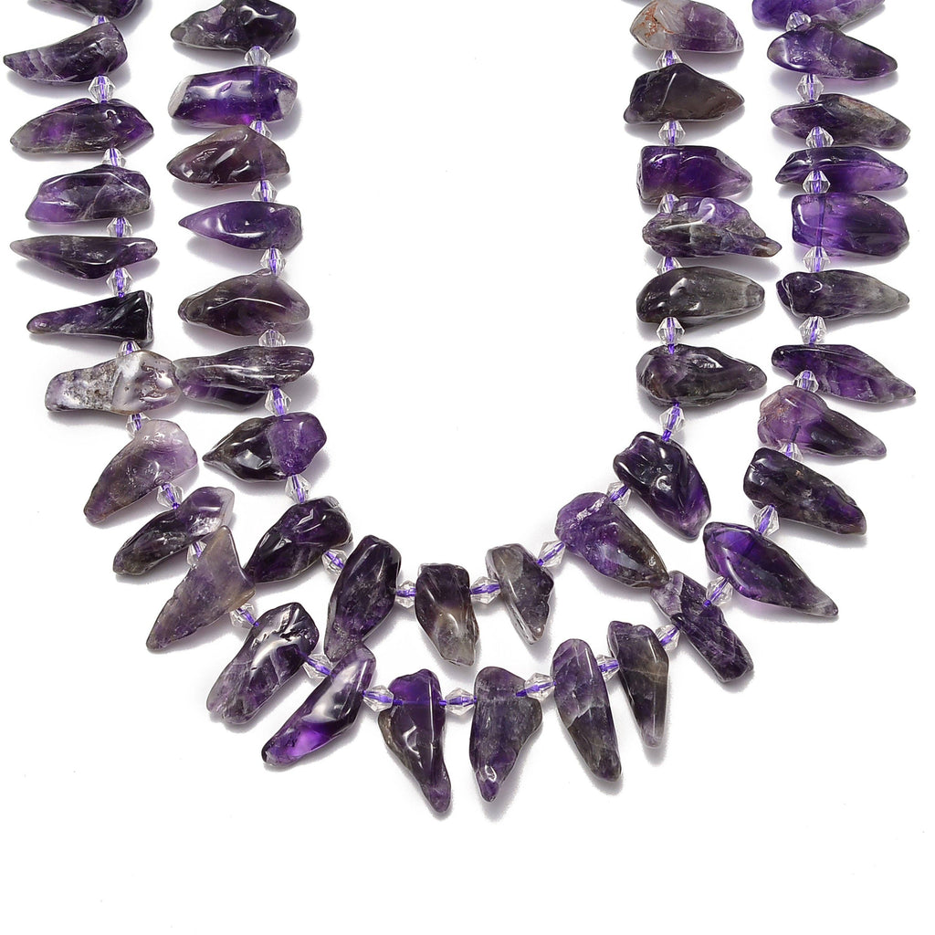 Amethyst Irregular Spear Tooth Points Beads Approx 20-35mm 15.5" Strand  at Enchanted Jewelz Empire Metaphysical Store in Ft Lauderdale South Florida Broward
