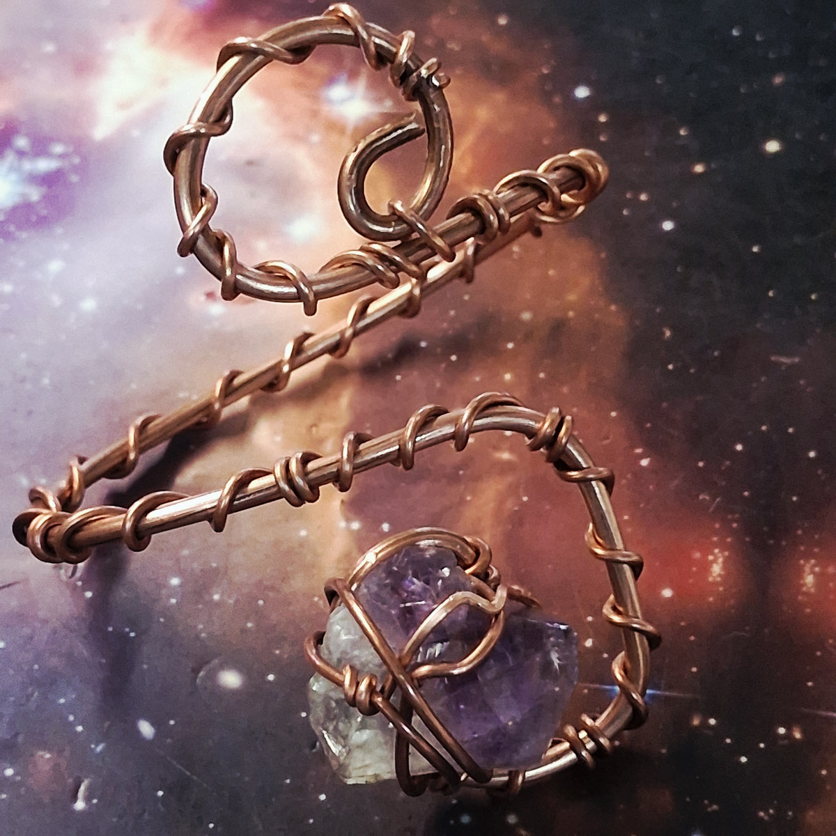 Crystal Copper Cuffs