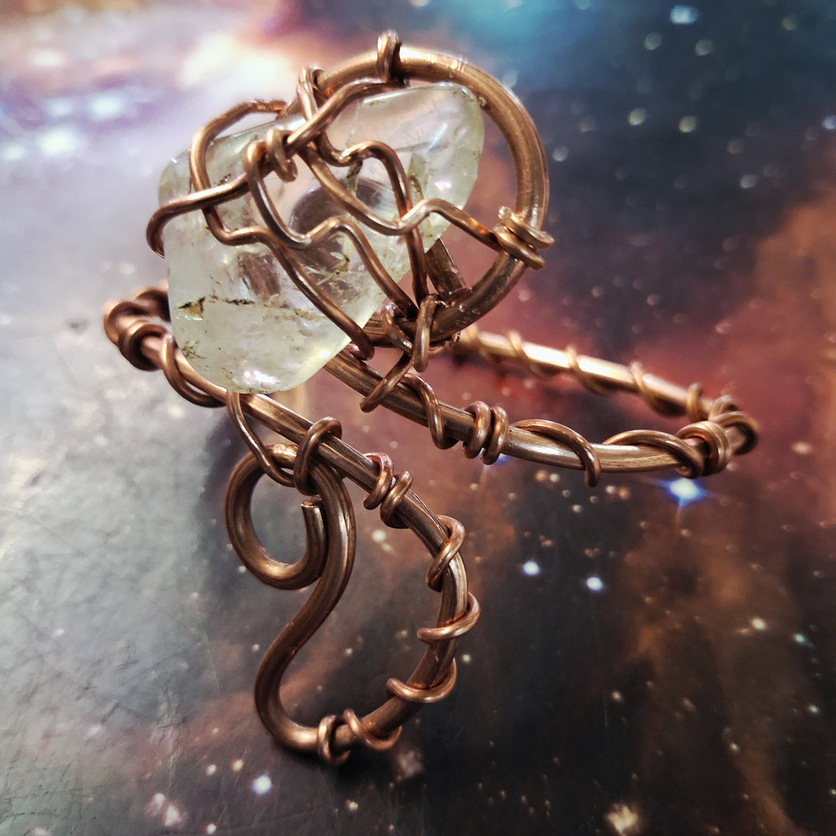 Crystal Copper Cuffs