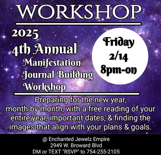 2025 Manifestation Journal Workshop 2/14 8pm
