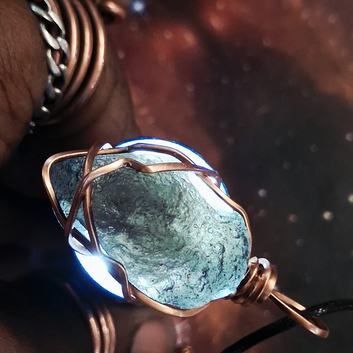 Agni Magnetite Tektite Necklace