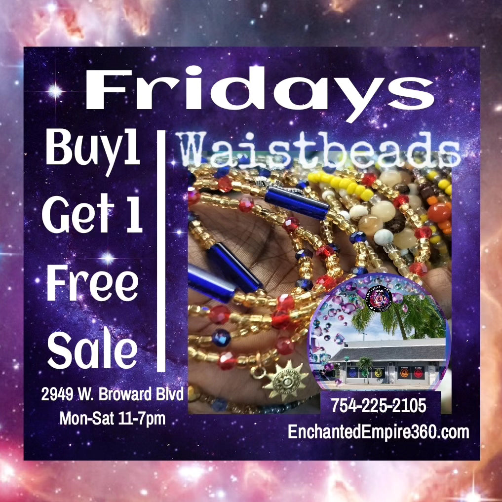 Buy 1 Get 1 Free: FRIDAYS ONLY: WAISTBEADS