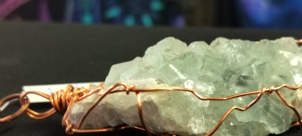 FLUORITE copper necklace 