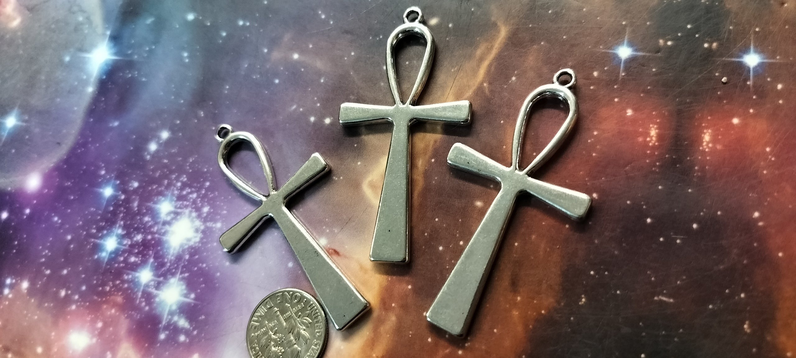 Wholesale Silver-Tone Ankh Pendants