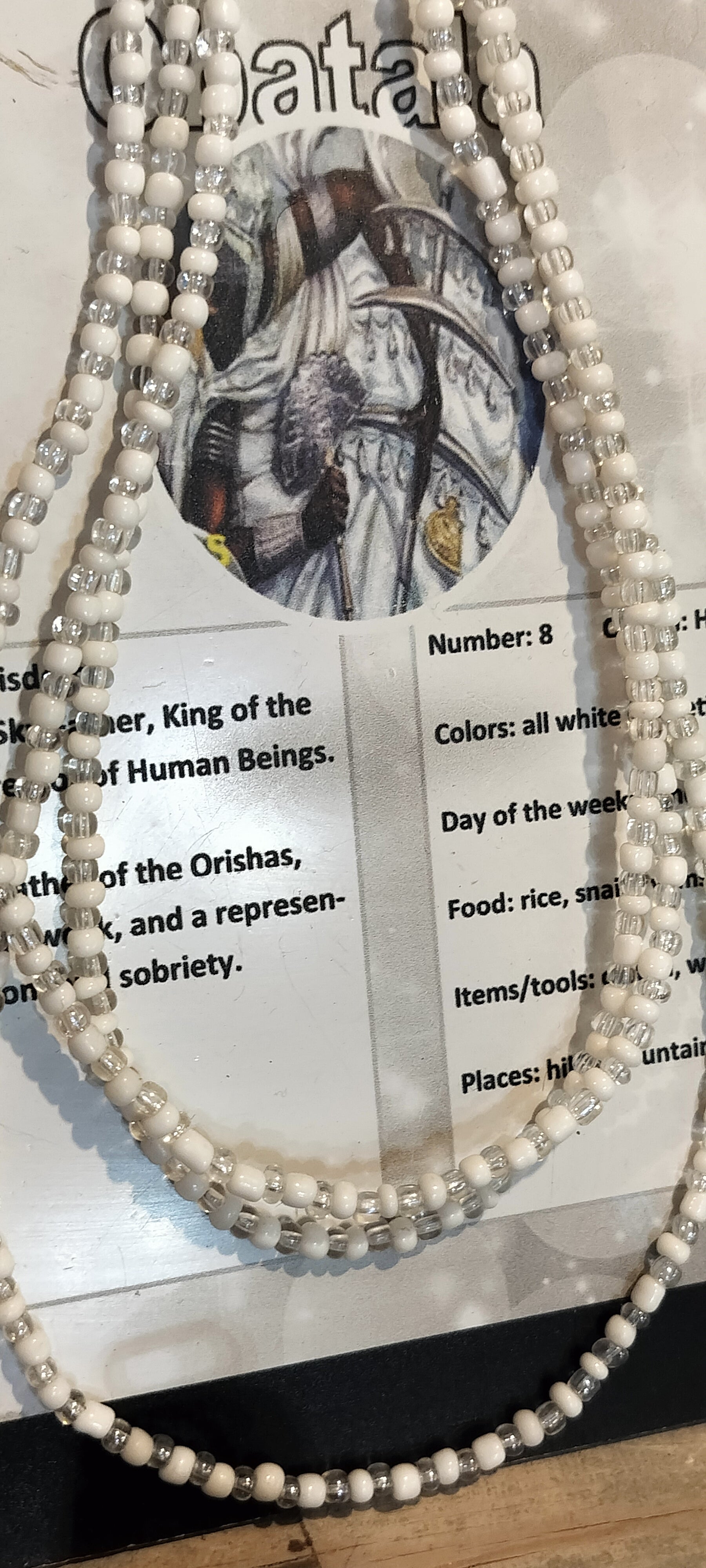 Orisa Elekes / Necklace: OBATALA