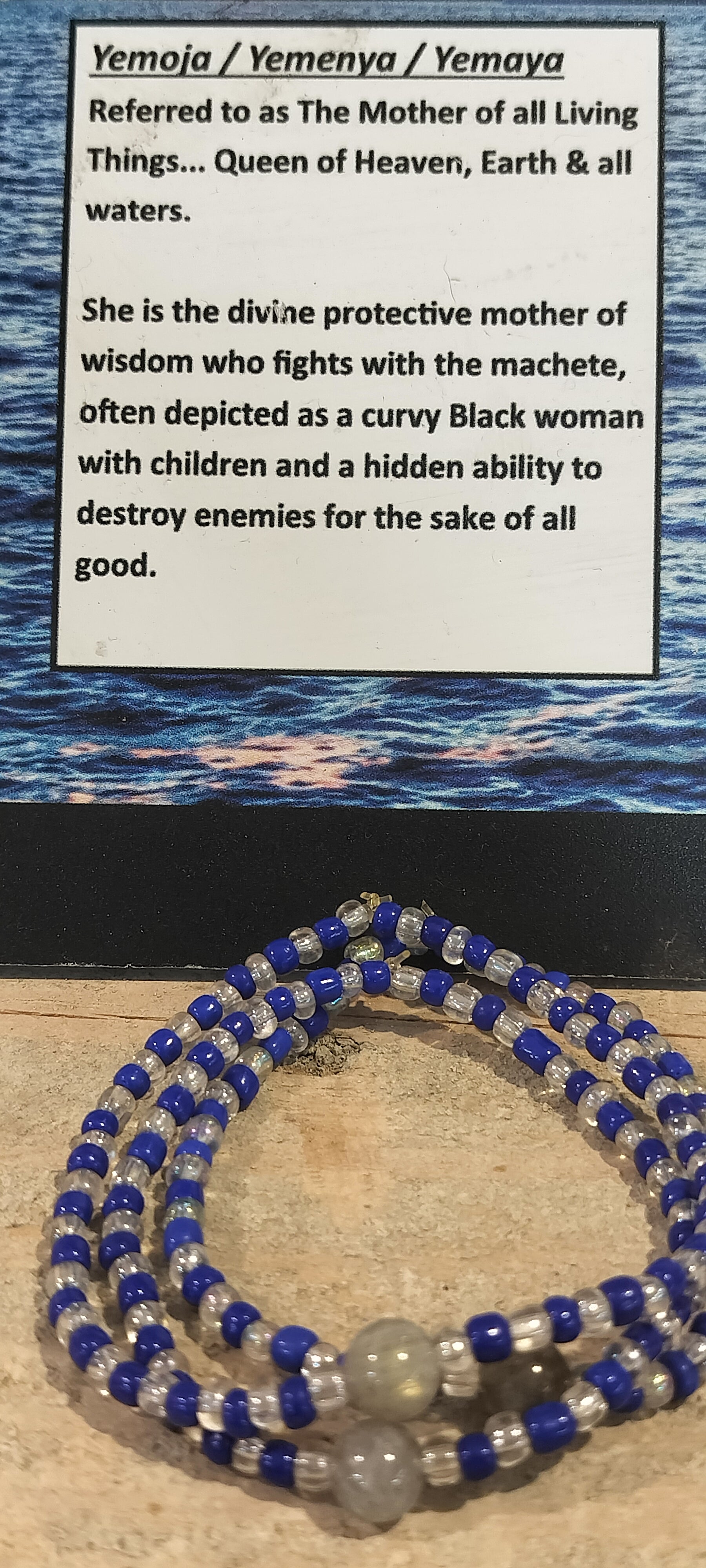 Orisa Bracelet: YEMOJA / YEMAYA / YEMENYA