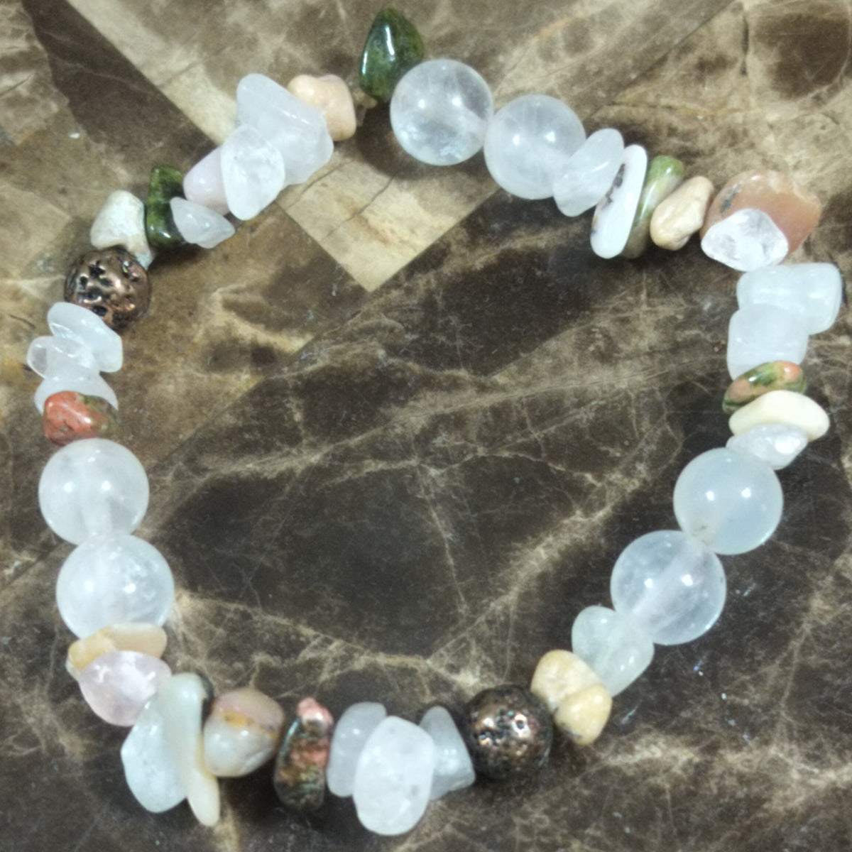 Rose Quartz love bracelet self love unakite Opal Ft Lauderdale Metaphysical store #feliciascissorhands Black owned Metaphysical business, wholesale and retail jewelry handmade usa