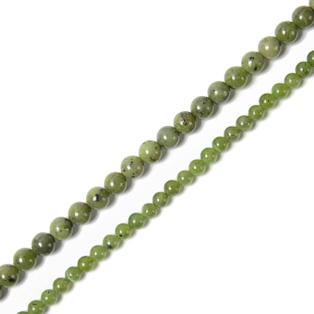 Natural Canadian Jade Smooth Round Beads Size 6mm 15.5'' Strand at Enchanted Jewelz Empire Metaphysical Store in Ft Lauderdale South Florida Broward