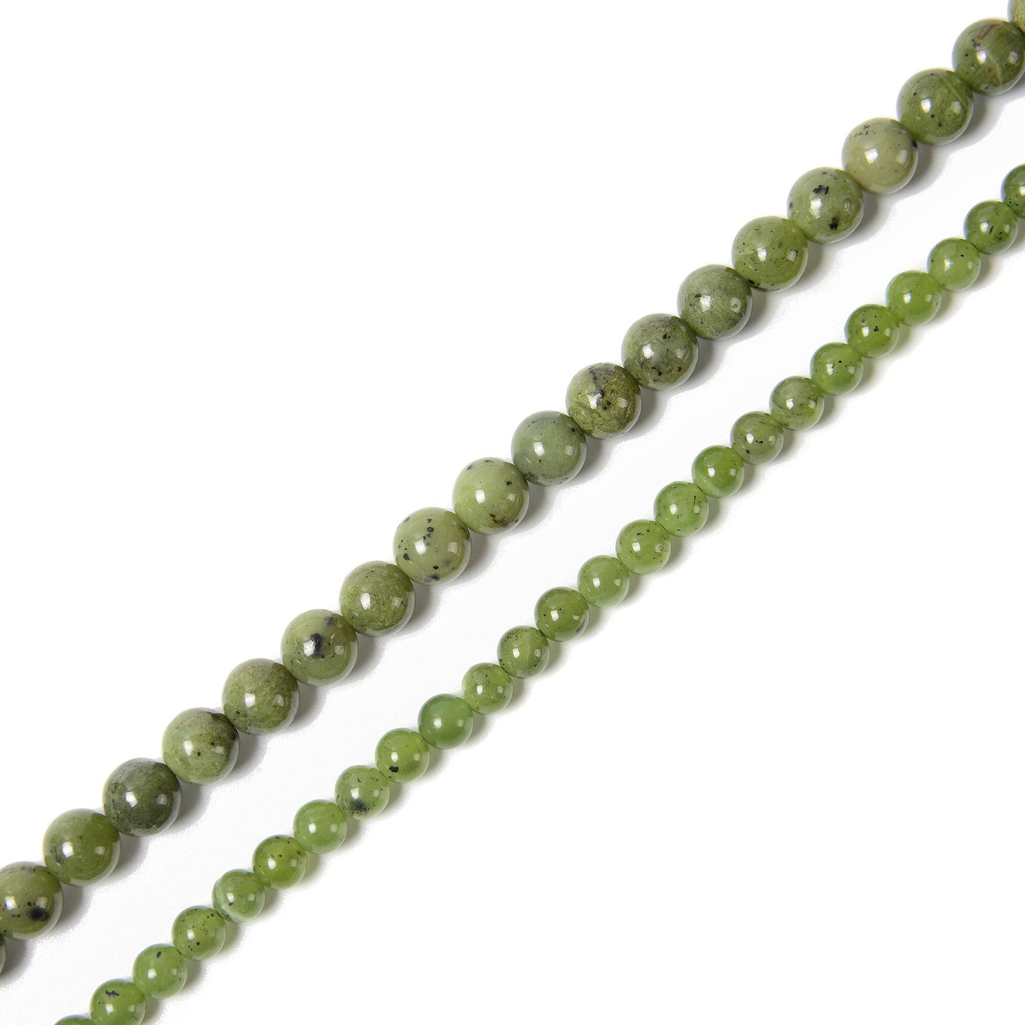 Natural Canadian Jade Smooth Round Beads Size 6mm 15.5'' Strand at Enchanted Jewelz Empire Metaphysical Store in Ft Lauderdale South Florida Broward