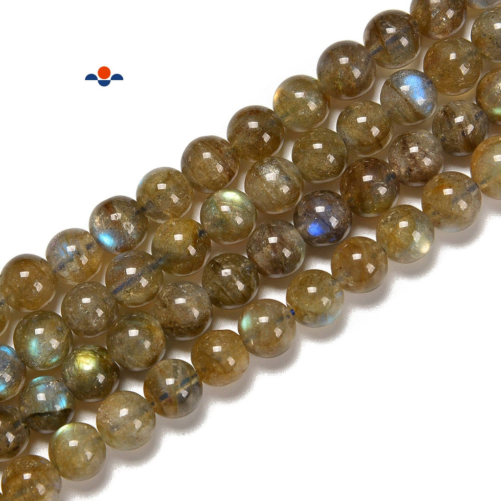 Natural Golden Labradorite 8mm Round Beads 15.5'' Strand: 4.5-5mmat Enchanted Jewelz Empire Metaphysical Store in Ft Lauderdale South Florida Broward