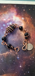 Elite Shungite and Obsidian Heavy Duty Copper Bracelet