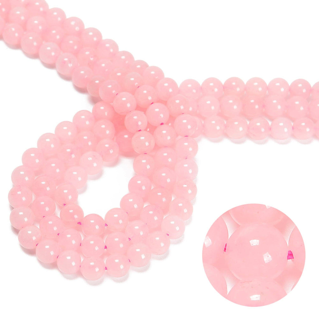 Rose Quartz Round Beads 15.5" Strand: 8mmat Enchanted Jewelz Empire Metaphysical Store in Ft Lauderdale South Florida Broward