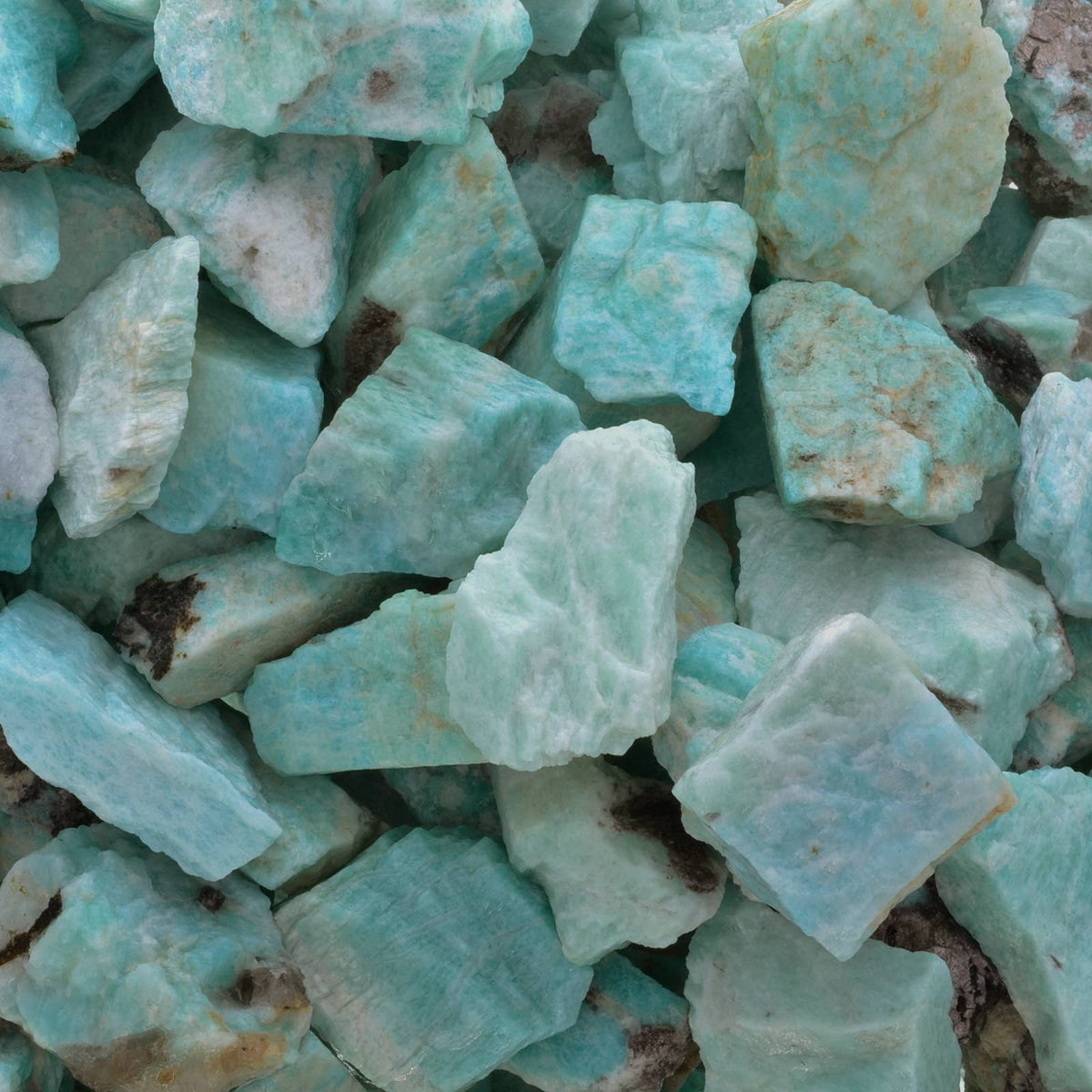 Rough Amazonite Crystals - Raw Natural Stone at Enchanted Jewelz Empire Metaphysical Store in Ft Lauderdale South Florida Broward