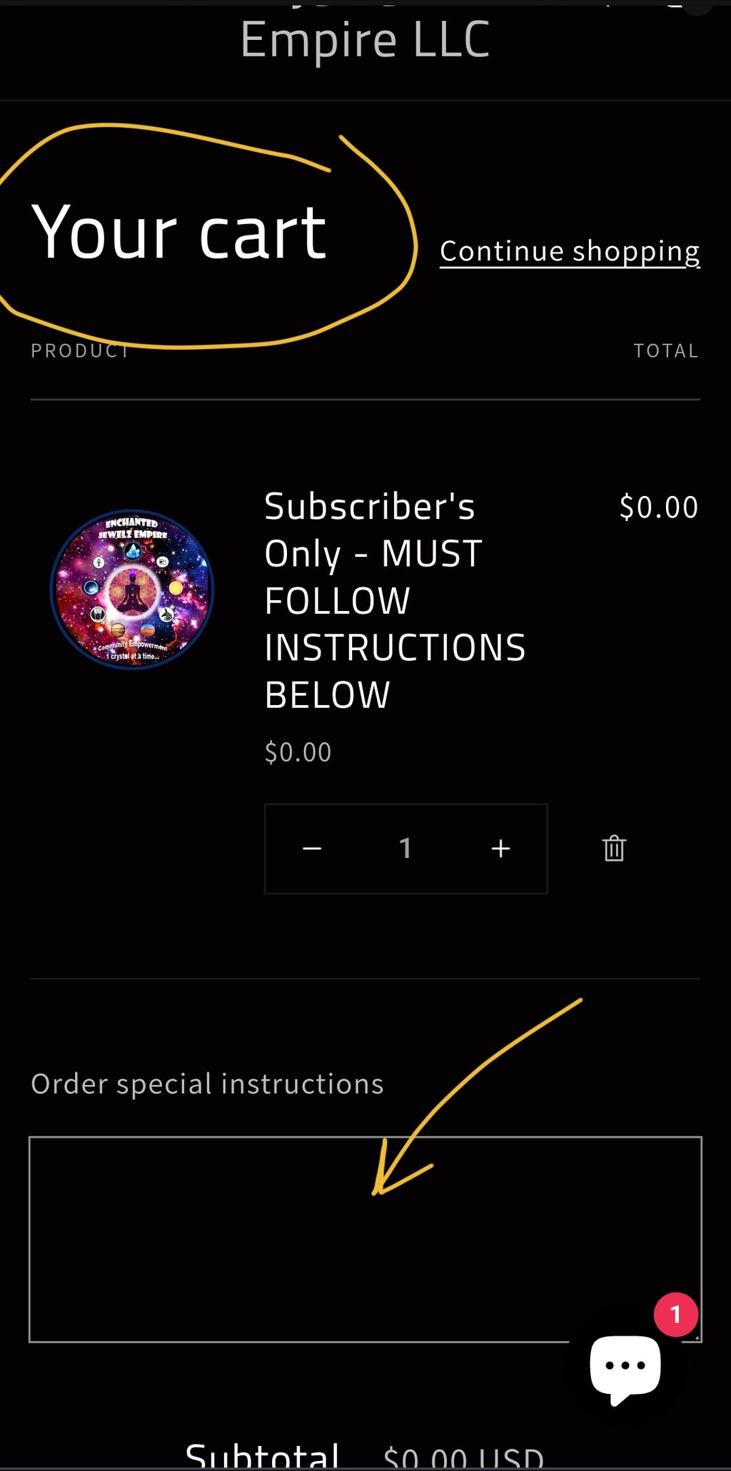 Subscriber's Only - MUST FOLLOW INSTRUCTIONS BELOW