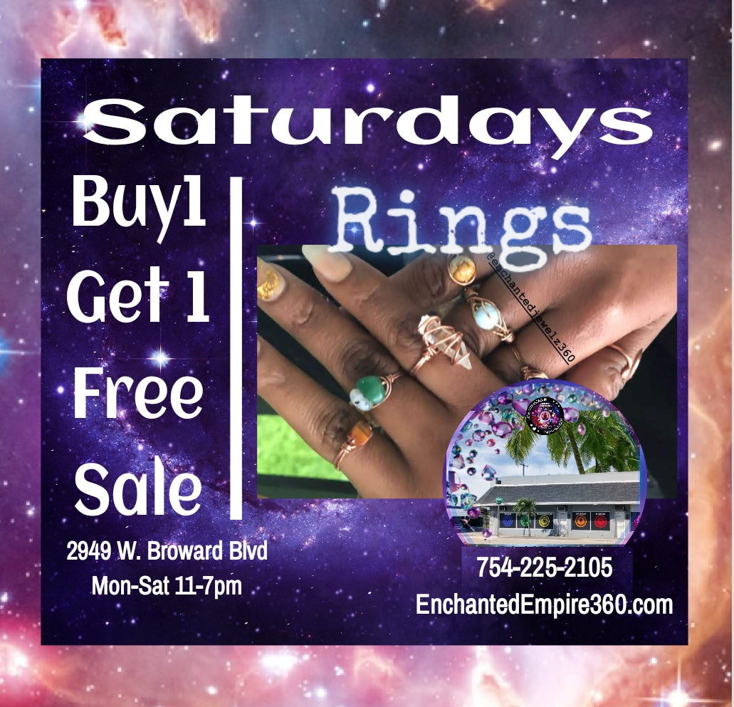 Buy 1 Get 1 Free: SATURDAYS ONLY: RINGS