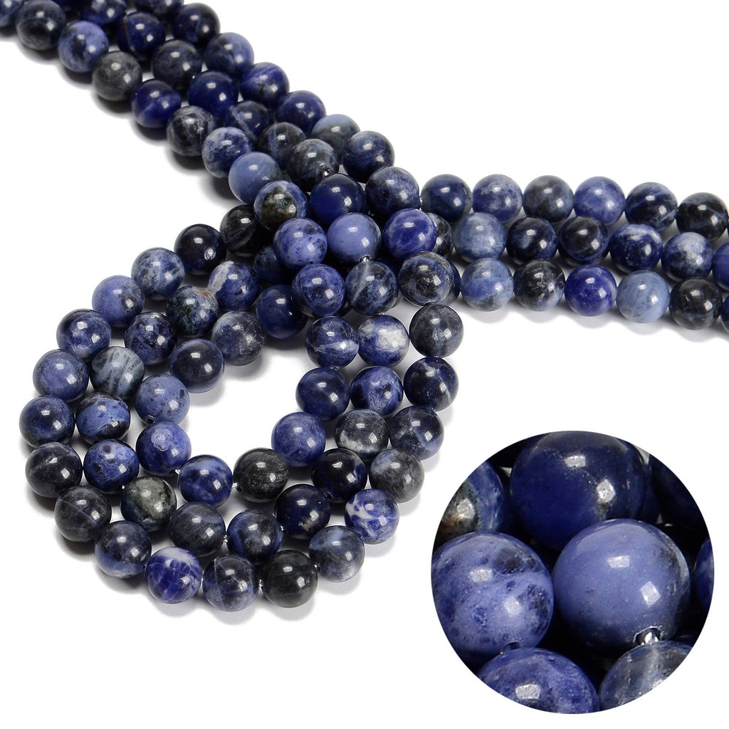 Sodalite Round Beads 15.5" Strand: 8mm