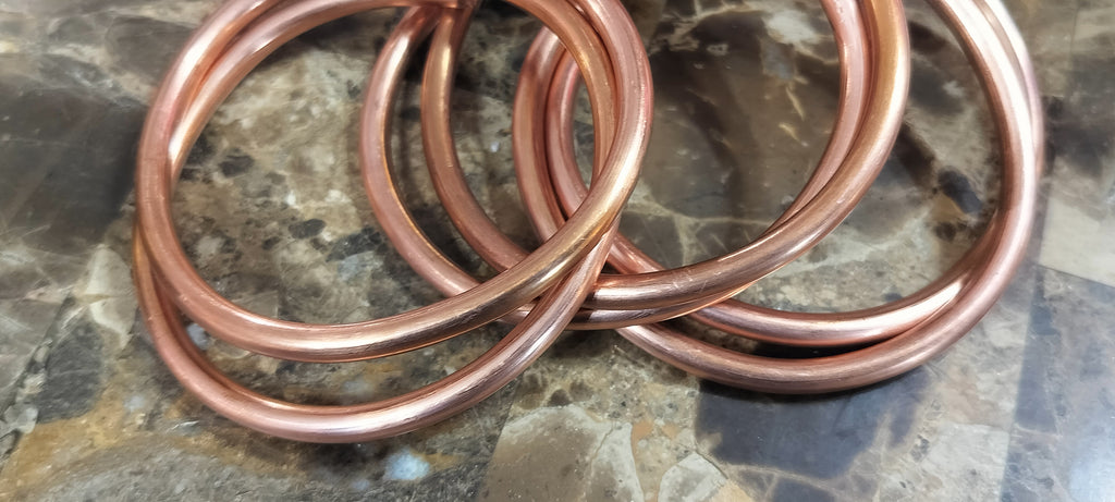 6mm thick Copper Bangles