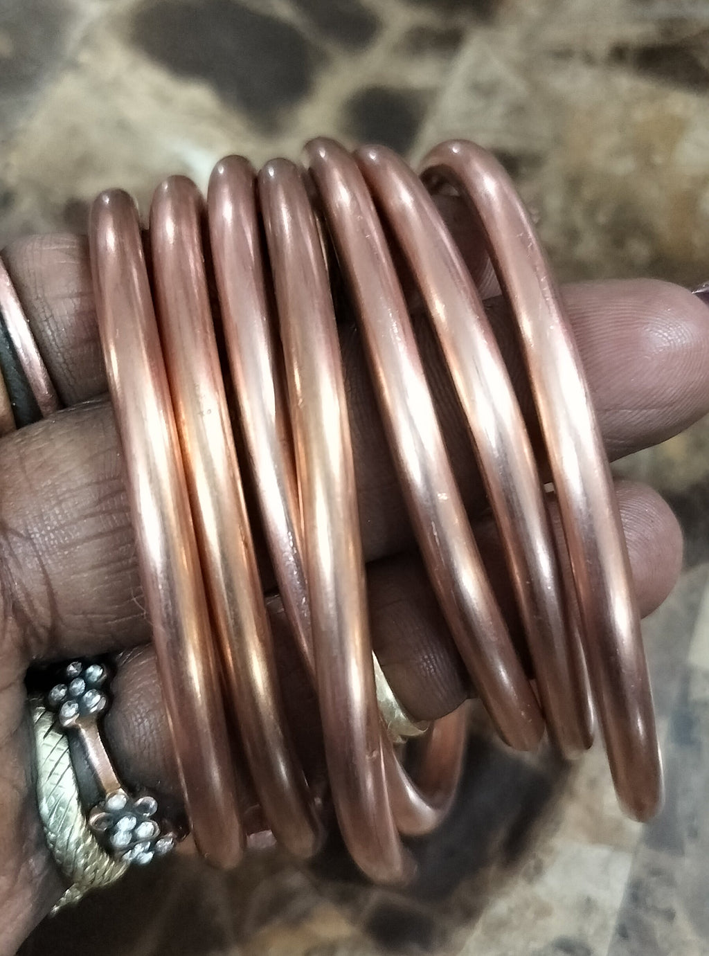 6mm thick Copper Bangles