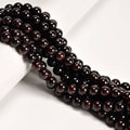 Red Garnet Round Beads 15.5" Strand: 7.5-8mm