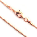 Polished Copper Snake Chains: 22"