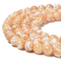 Natural Color Mother of Pearl  Shell Round 15.5'' Strand: 6mm
