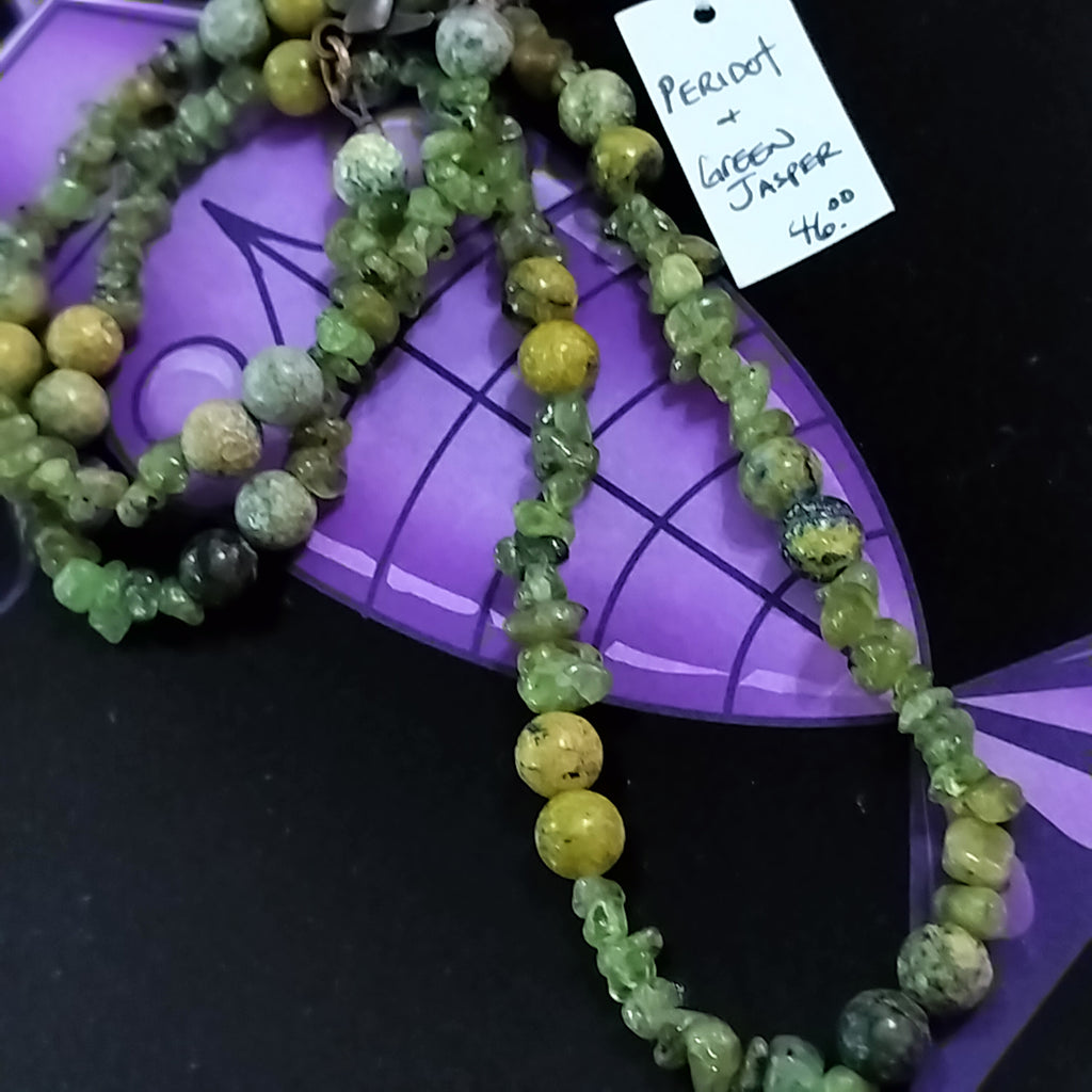 Peridot & Green Jasper Necklace