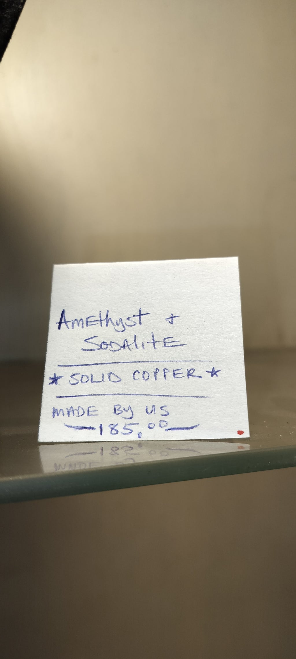 Amethyst & Sodalite Copper Link Necklace