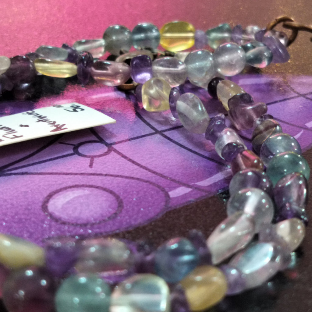 Rainbow Fluorite & Aventurine Necklace