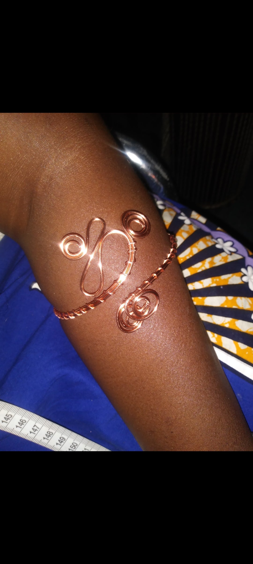 Divine Goddess Copper Arm Cuff
