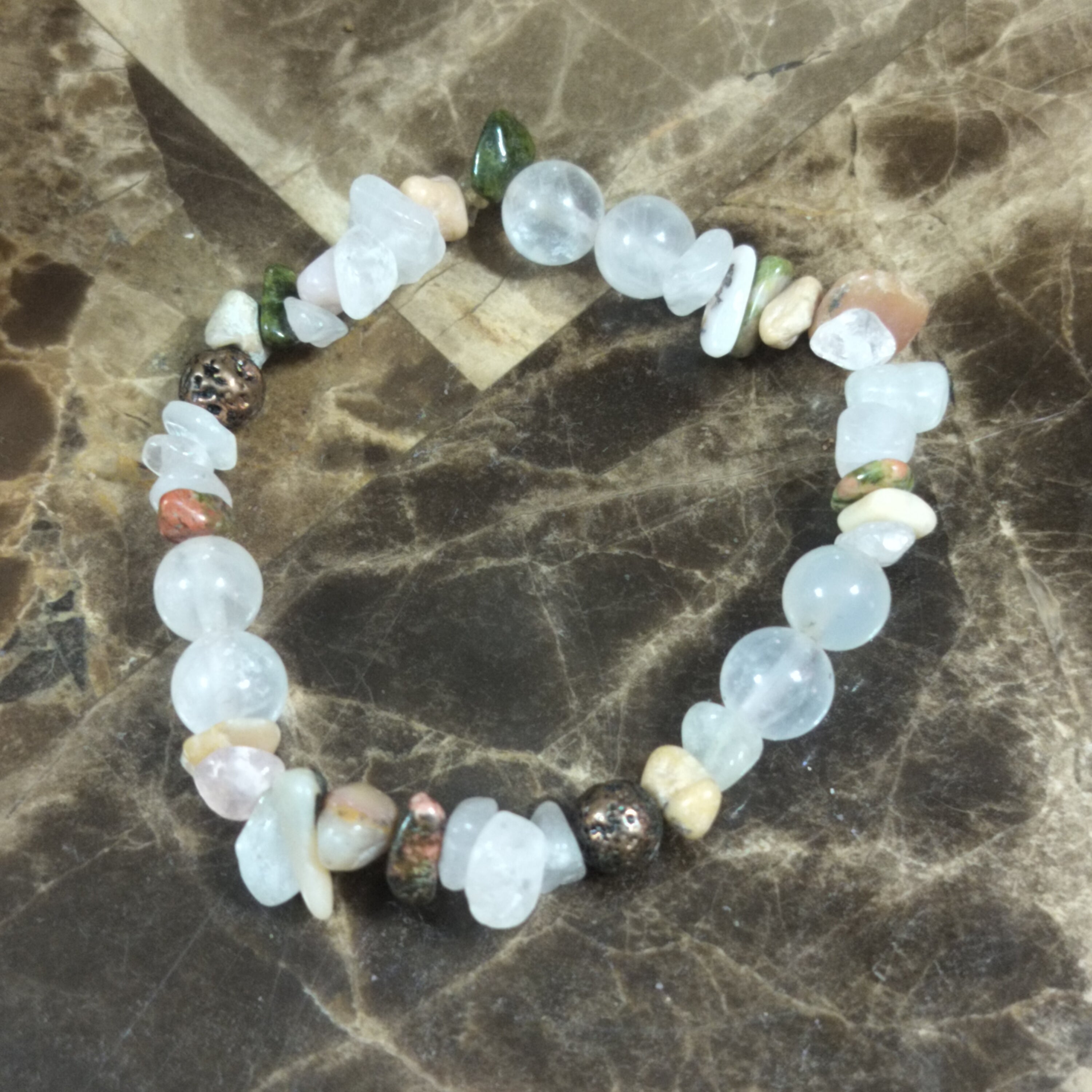 Rose Quartz love bracelet self love unakite Opal Ft Lauderdale Metaphysical store #feliciascissorhands Black owned Metaphysical business, wholesale and retail jewelry handmade usa