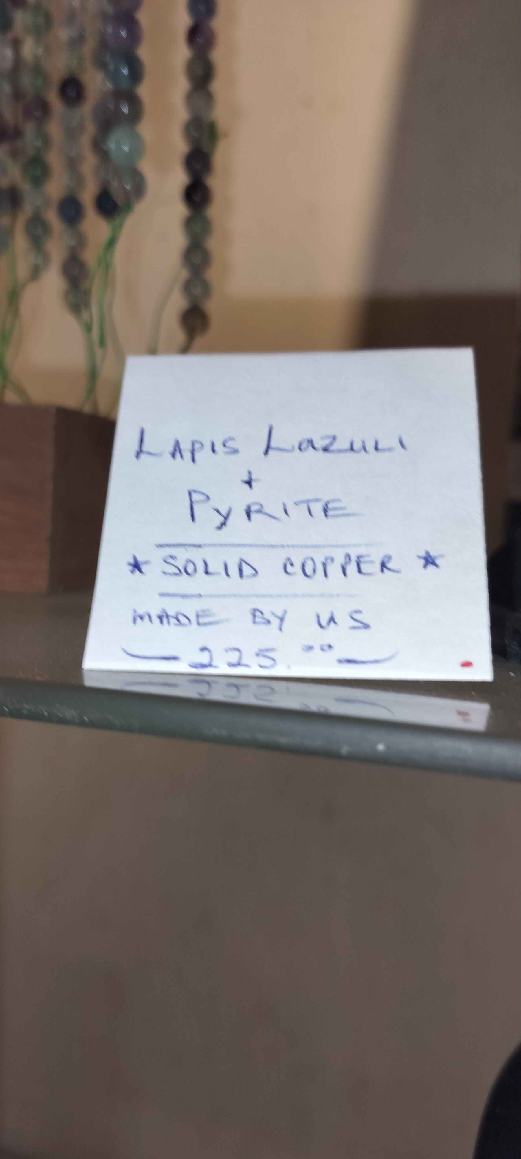 Lapis Lazuli copper necklace 