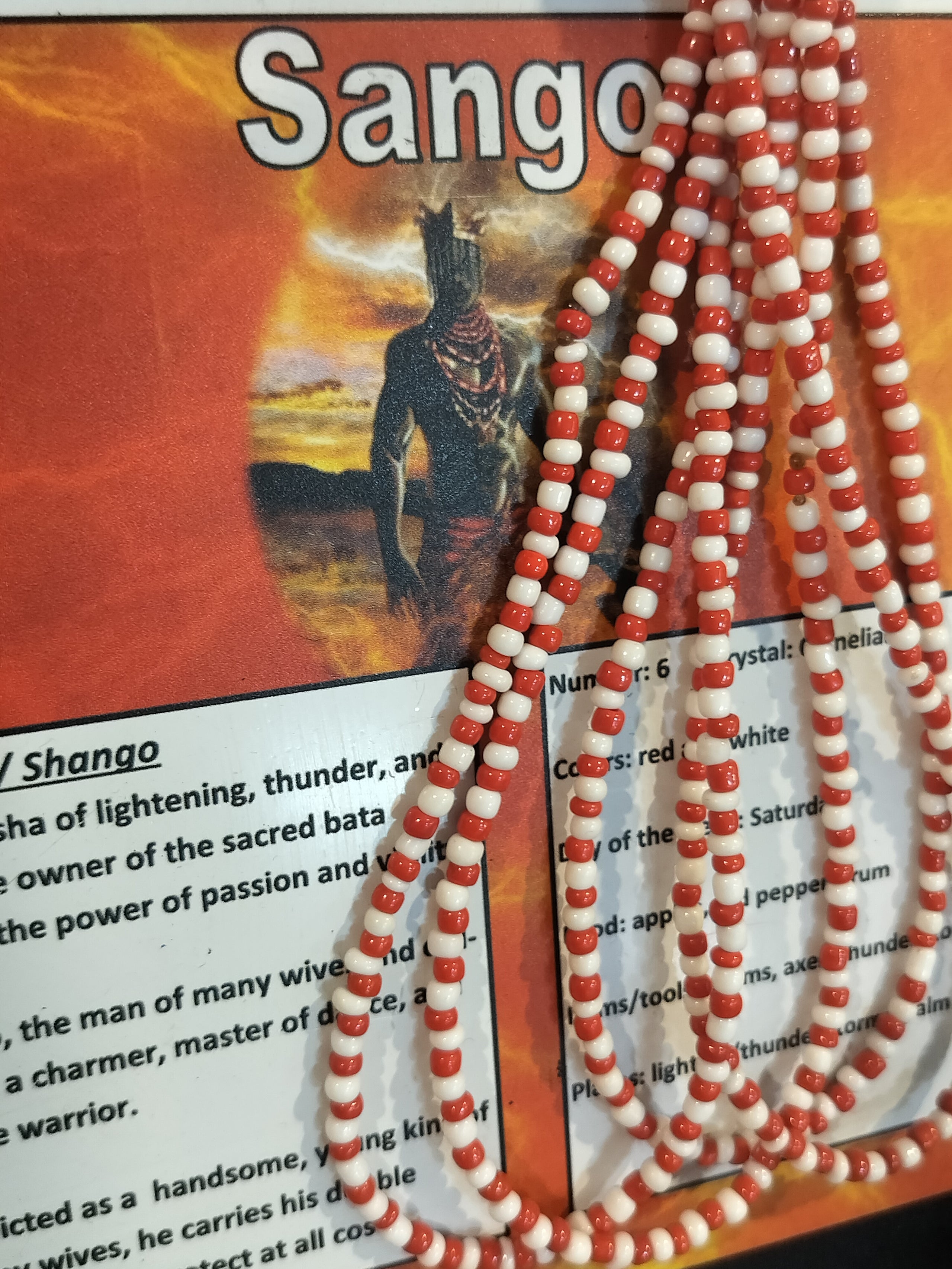 Orisa Elekes / Necklace: SANGO / SHANGO