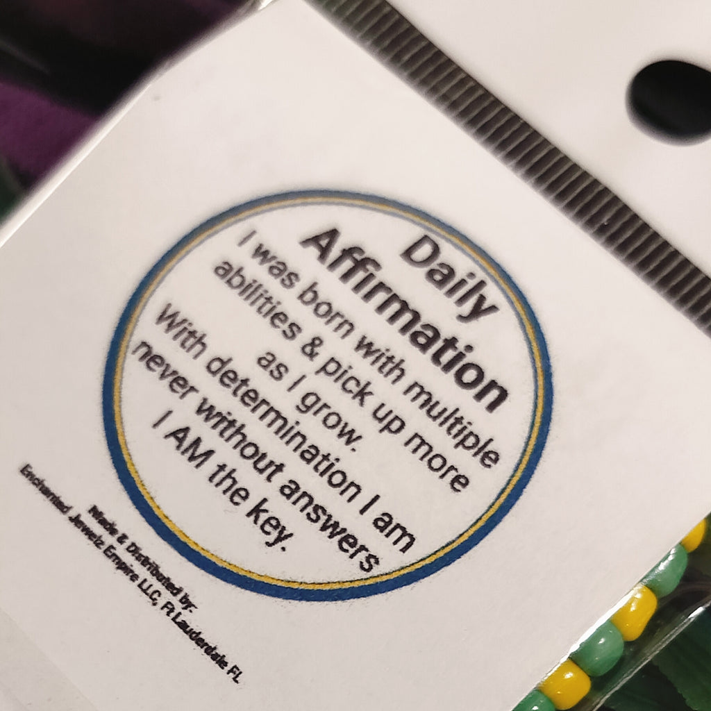 Orunmila affirmation card by us 
Black owned Metaphysical business, wholesale jewelry