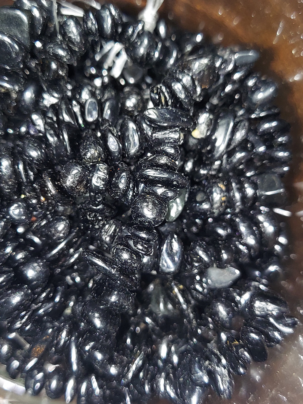 Beads: Black Agate Chips