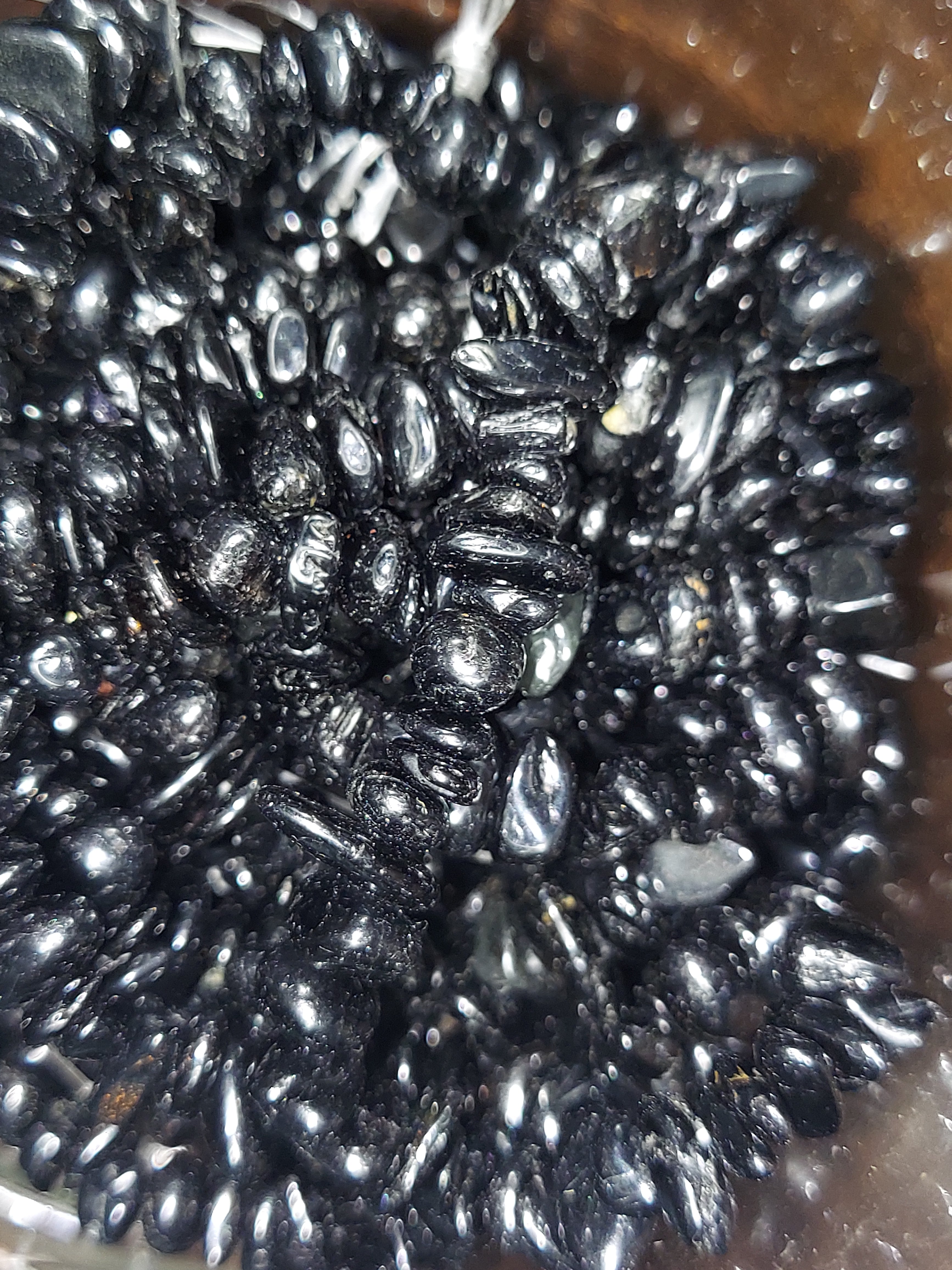 Beads: Black Agate Chips