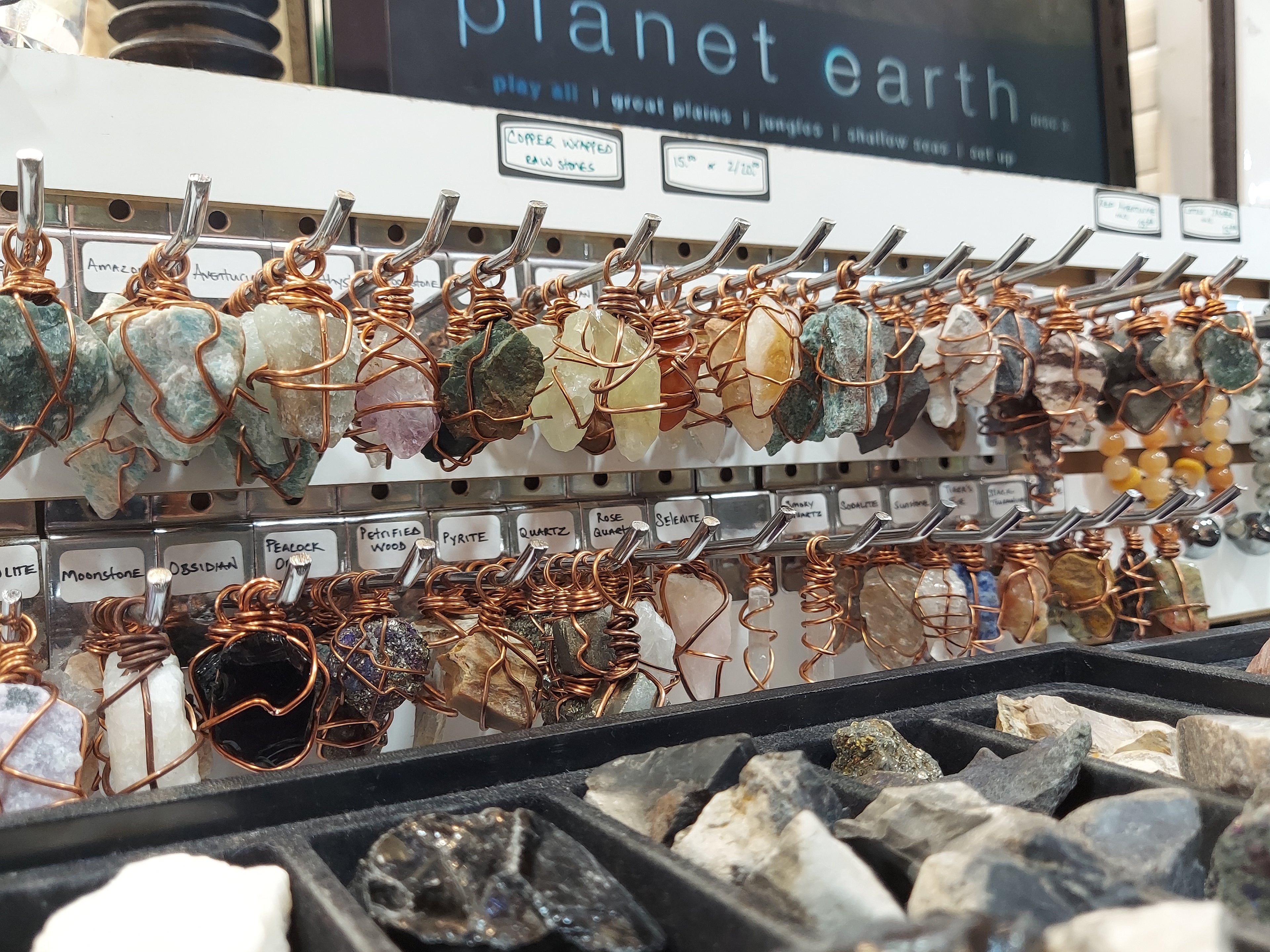 Raw Jasper Pendant on Necklace Rope