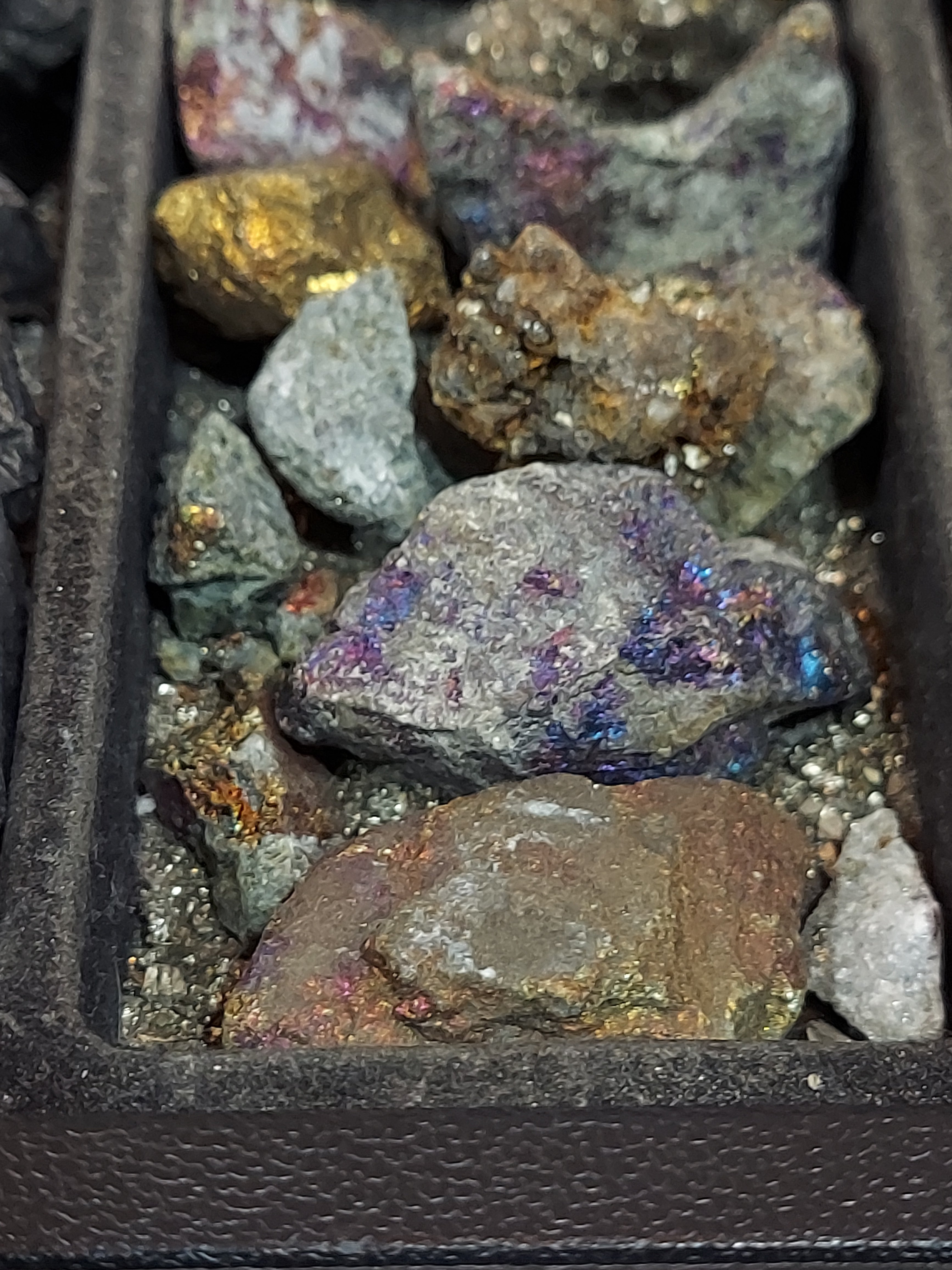 1 Peacock Ore Mineral Stone, appx 1"